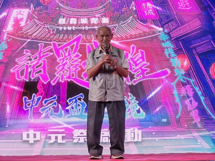 嘉義城隍廟董事長賴永川表示,慈悲中元祭雖承載慎終追遠的精神,但也能是青年文化創意的舞台。 (嘉義城隍廟提供)