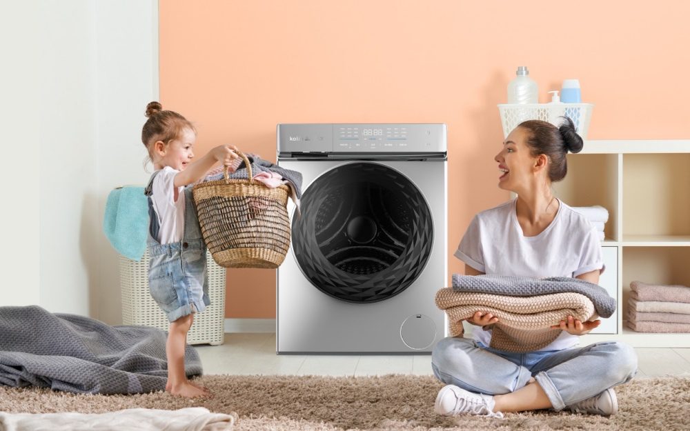 ▲歌林推出11公斤洗脫烘變頻滾筒洗衣機，守護衣家人健康。(圖/歌林)