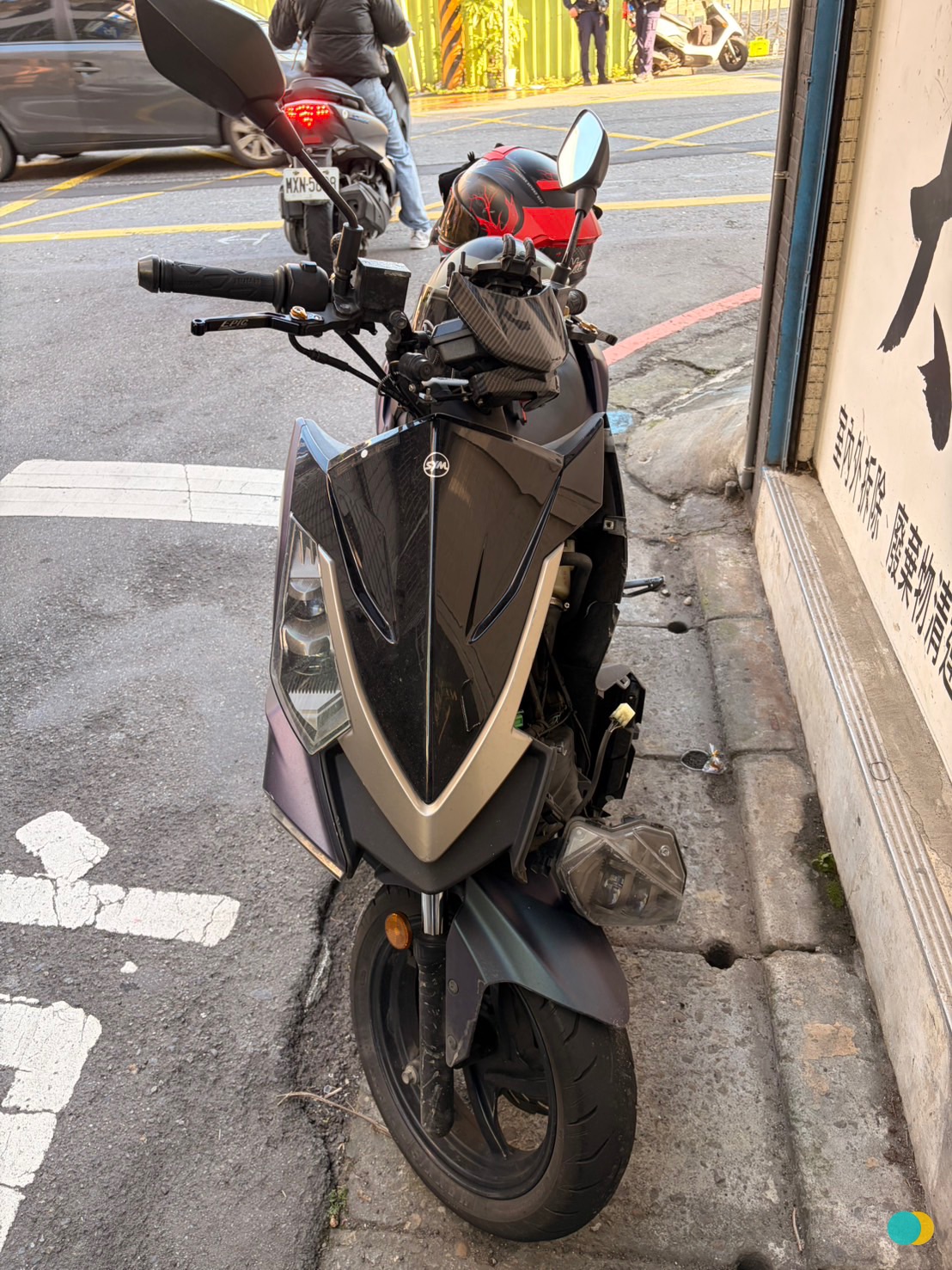 陳男騎乘的機車。