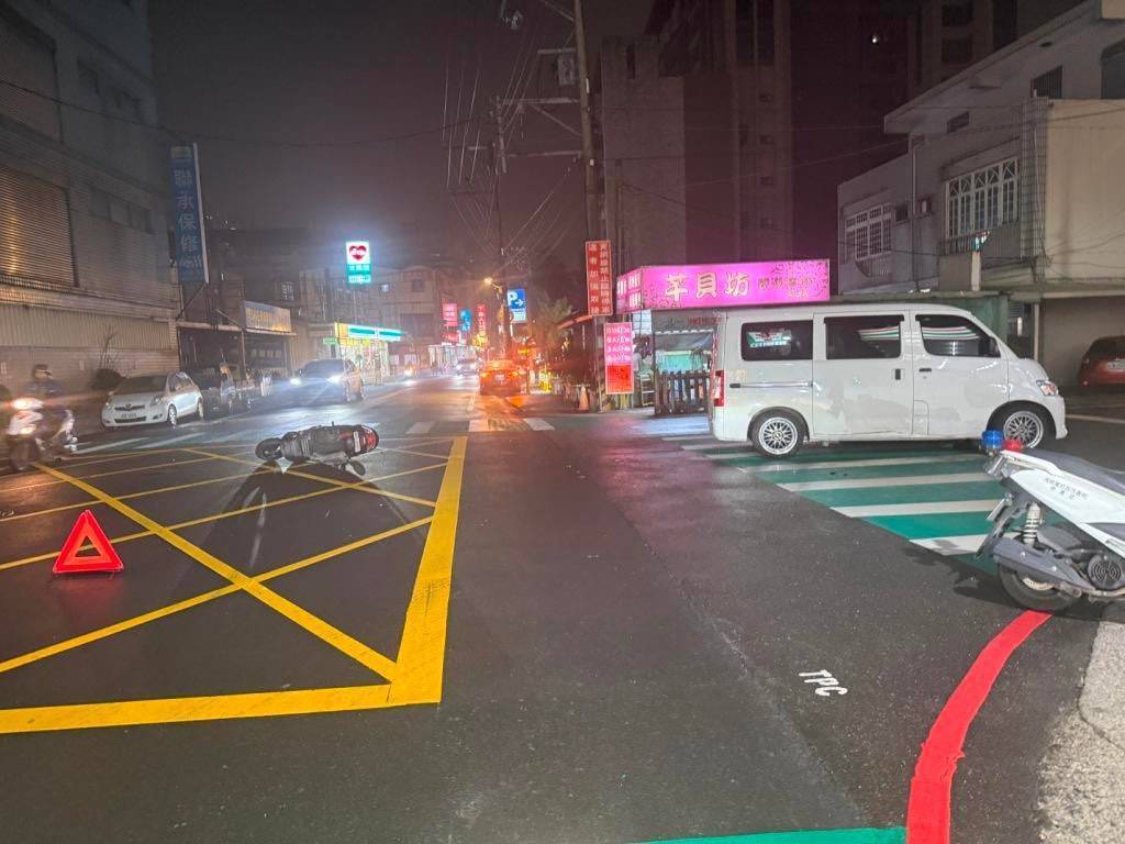 桃園市八德區中山路一帶，昨（19）日晚間19時許發生1起驚悚交通事故。