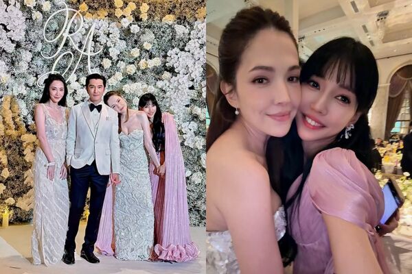 李靚蕾分享邱澤和許瑋甯的婚禮畫面。（圖／翻攝李靚蕾IG）