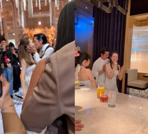 李靚蕾分享邱澤和許瑋甯的婚禮畫面。（圖／翻攝李靚蕾IG）