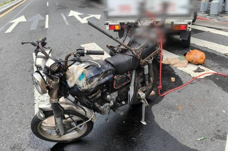 陳男騎乘的機車。