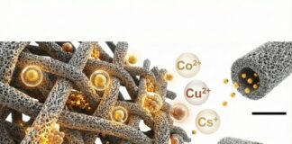 清華大學研究團隊透過產學合作，研發出低碳環保放射性核種吸附材料。（圖/清華大學）