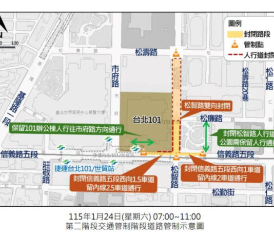 霍諾德周六徒手攀登台北101 周邊交管一次看