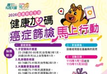 嘉義縣擴大六癌免費篩檢 加碼抽72萬好禮