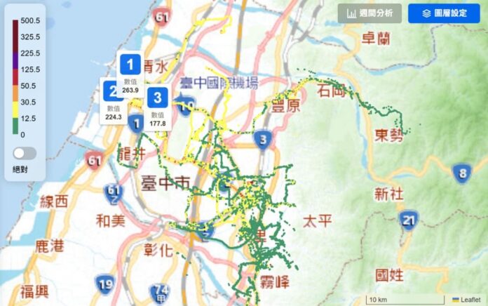 mot運行數據地圖