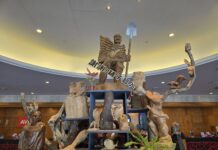 【鏟子超人紀念裝置展】 美侖大飯店出現創意傑作