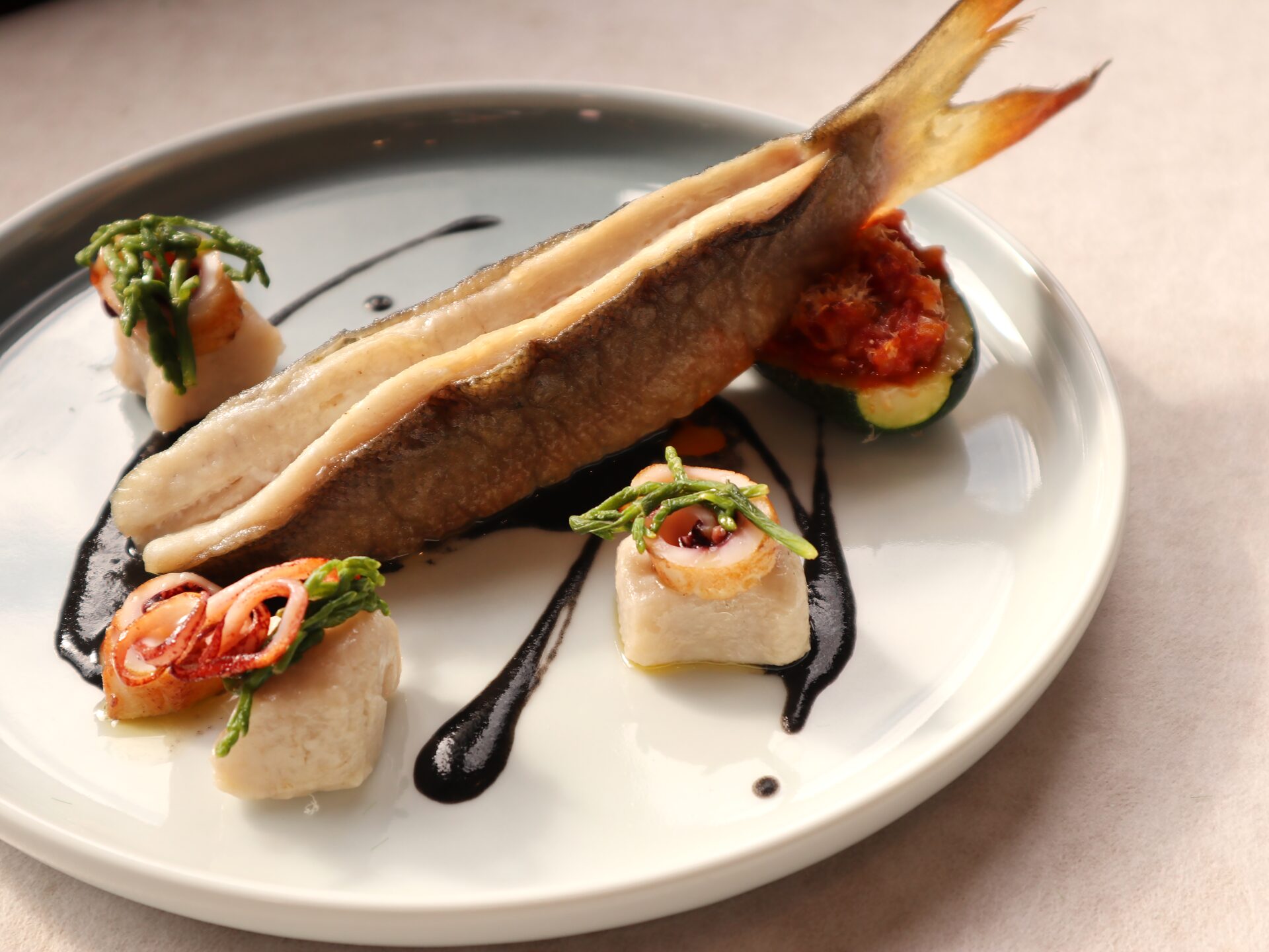 午仔魚・芋頭麵疙瘩・海蘆筍 ，海岸線的豐饒禮讚