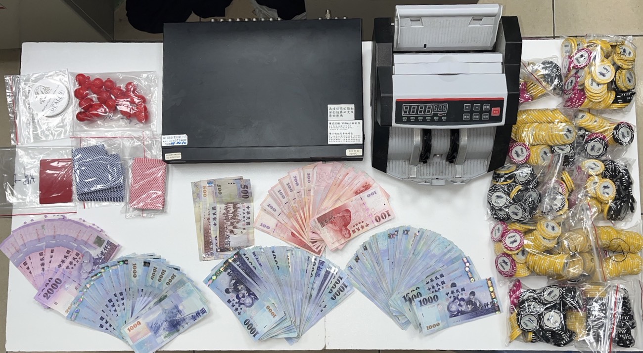 警方查扣相關證物。