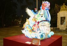 華商許彩韵蟬聯台灣燈會高中職組燈王 作品移師嘉義公園展出