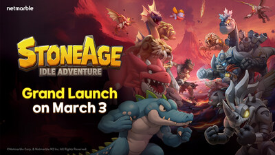 NETMARBLE_STONEAGE_IDLE_ADVENTURE_GRAND_LAUNCH