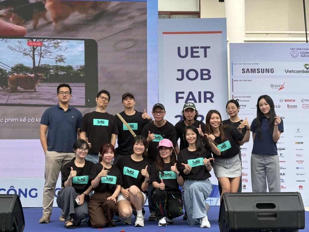 SWAG首度跨海參與越南頂尖學府UET徵才博覽會。（圖／SWAG提供）