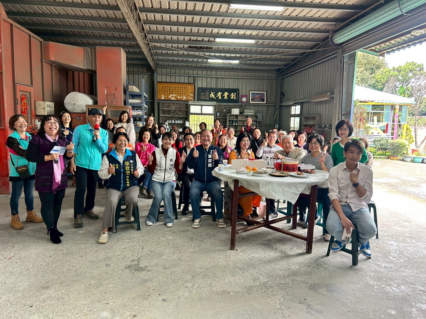 心齋藝術學會新春團拜圓滿舉行　邱鏡淳出席見證20週年藝術傳承