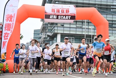 近4,000健兒的鬥志旺盛，身體力行支持無國界醫生的醫療人道救援工作。