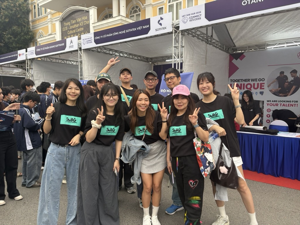 SWAG首度跨海參與越南頂尖學府UET徵才博覽會。（圖／SWAG提供）