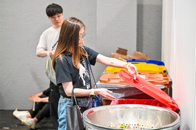 亞博館鼓勵活動參加者從源頭分類。