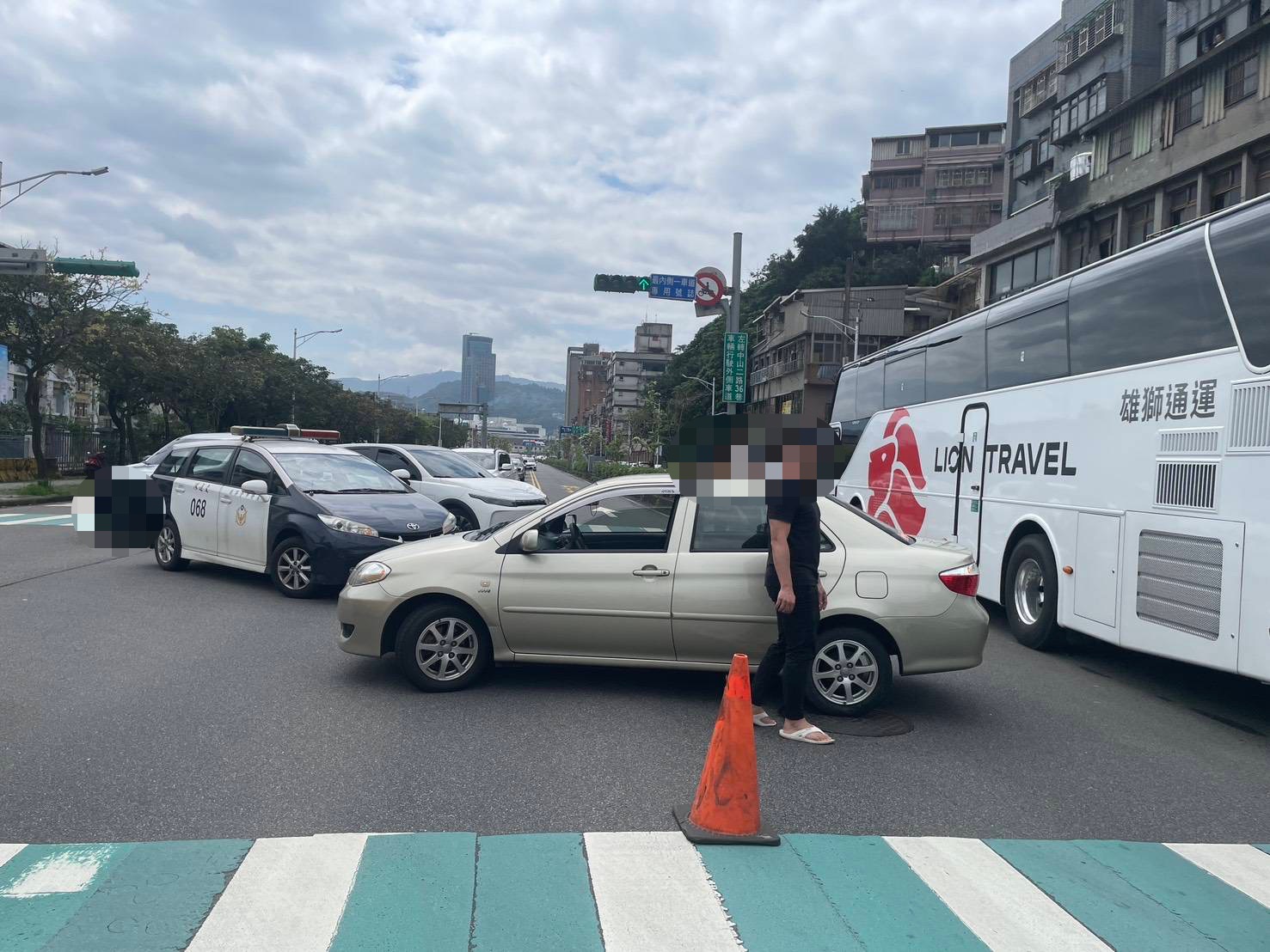 基隆市中山區中山二路一帶，昨（5）日上午10時許發生1起交通事故。