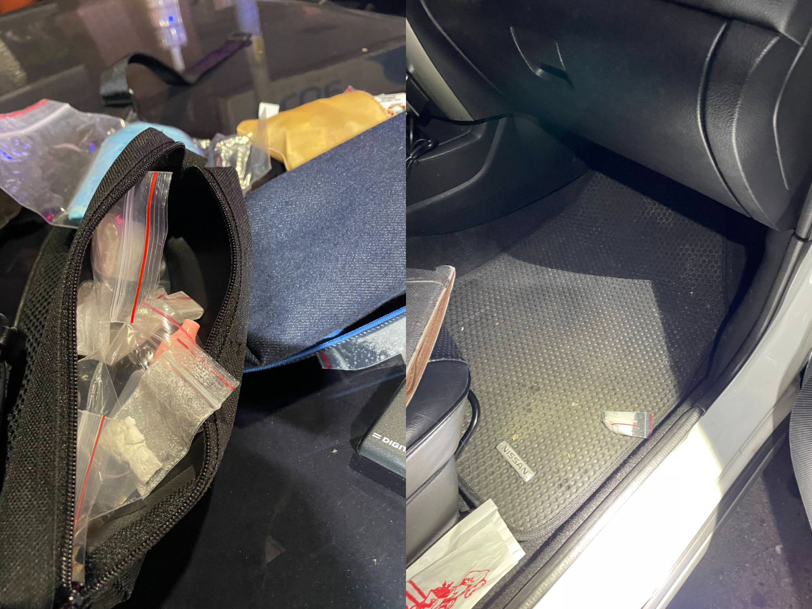 警方合計查扣海洛因13包（共146.8公克）、依托咪酯煙彈6顆（共32.2公克）及煙油1瓶（約19.2公克）。