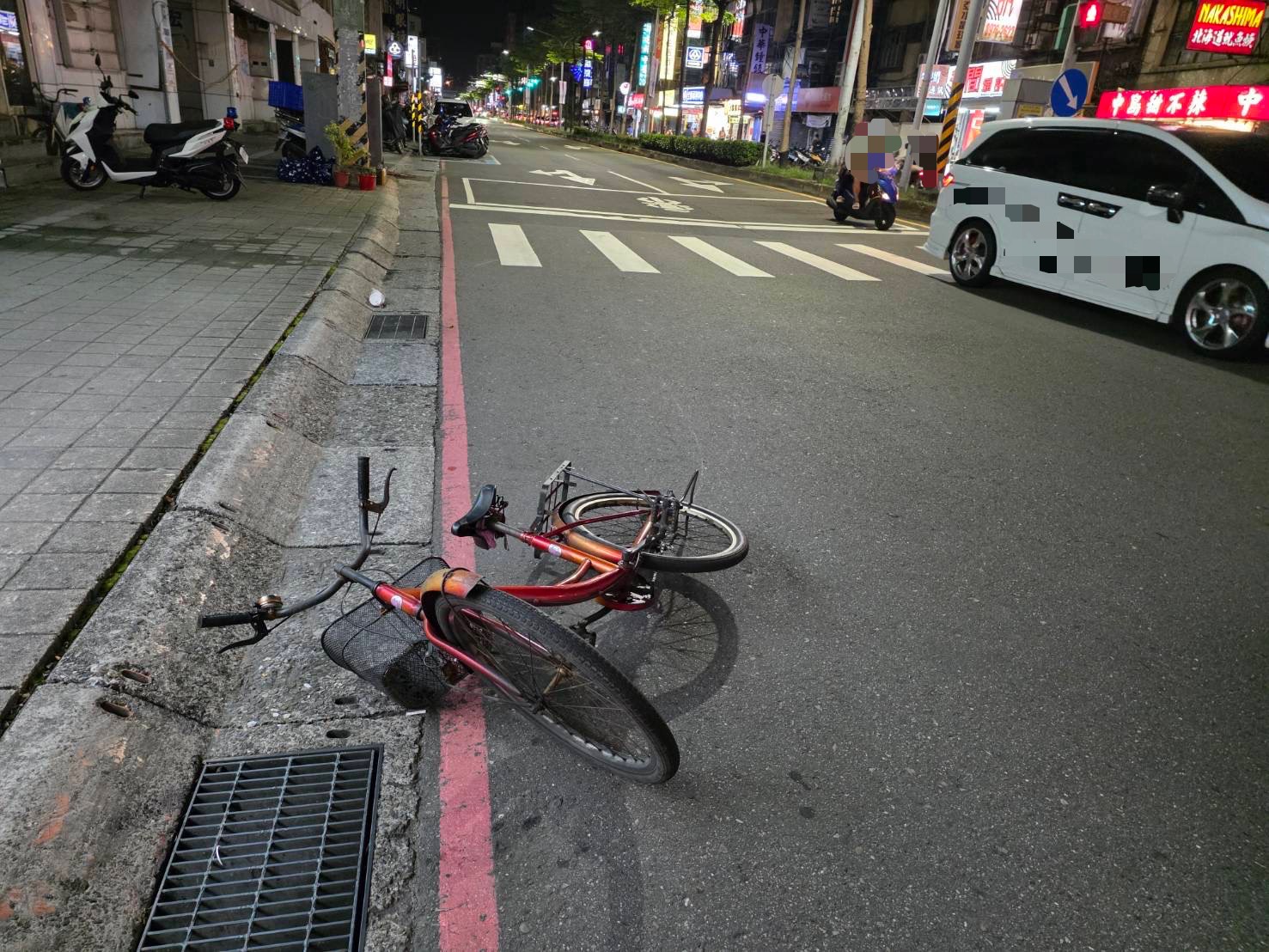劉女騎乘的腳踏車。