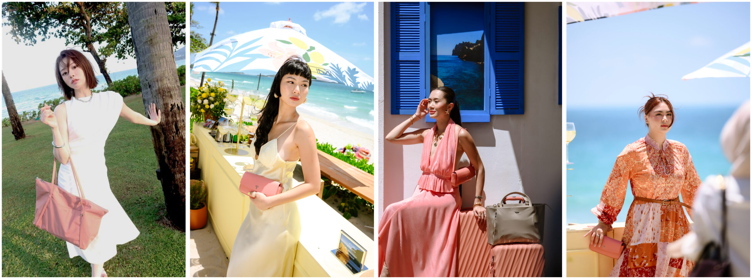 （從左至右）韓國KOL Choi Yunnyeong、印度尼西亞模特兒及KOL Helen Hiu、菲律賓KOL Camille Co及馬來西亞KOL Bella Dowanna