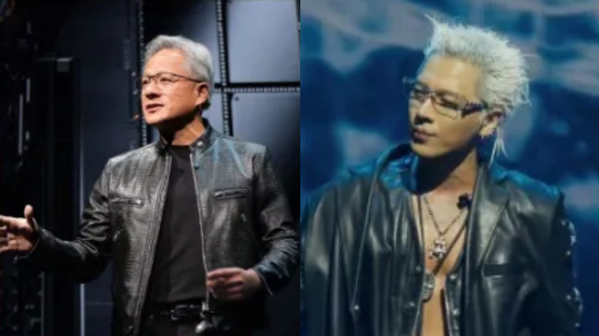 太陽表演的造型被說像是黃仁勳。（圖／翻攝IG）