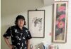 藝術有情、浪浪有福 石博進攜彩瓷與畫作高雄公益展售