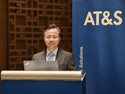 奧特斯中國區董事會主席朱津平介紹中國業務發展