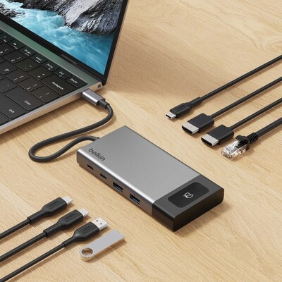 Connect 8 合1 USB-C Hub (防窺鎖)提供一鍵關閉串聯畫面,確保安全隱私 Connect 8 合1 USB-C Hub (防窺鎖)提供一鍵關閉串聯畫面,確保安全隱私