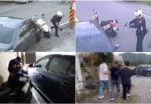 影音/攔查偽牌車遭衝撞 羅警連開11槍 24小時內逮1嫌
