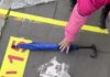 影/擎天崗公車排隊爆爭議!大媽雨傘佔位遭踢開 反打後喊:十幾年都這樣放