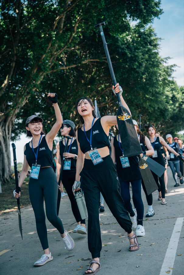 SWAG女神首次參加2026台北國際龍舟錦標賽大型龍舟女子組，奪得季軍。（圖／SWAG提供）