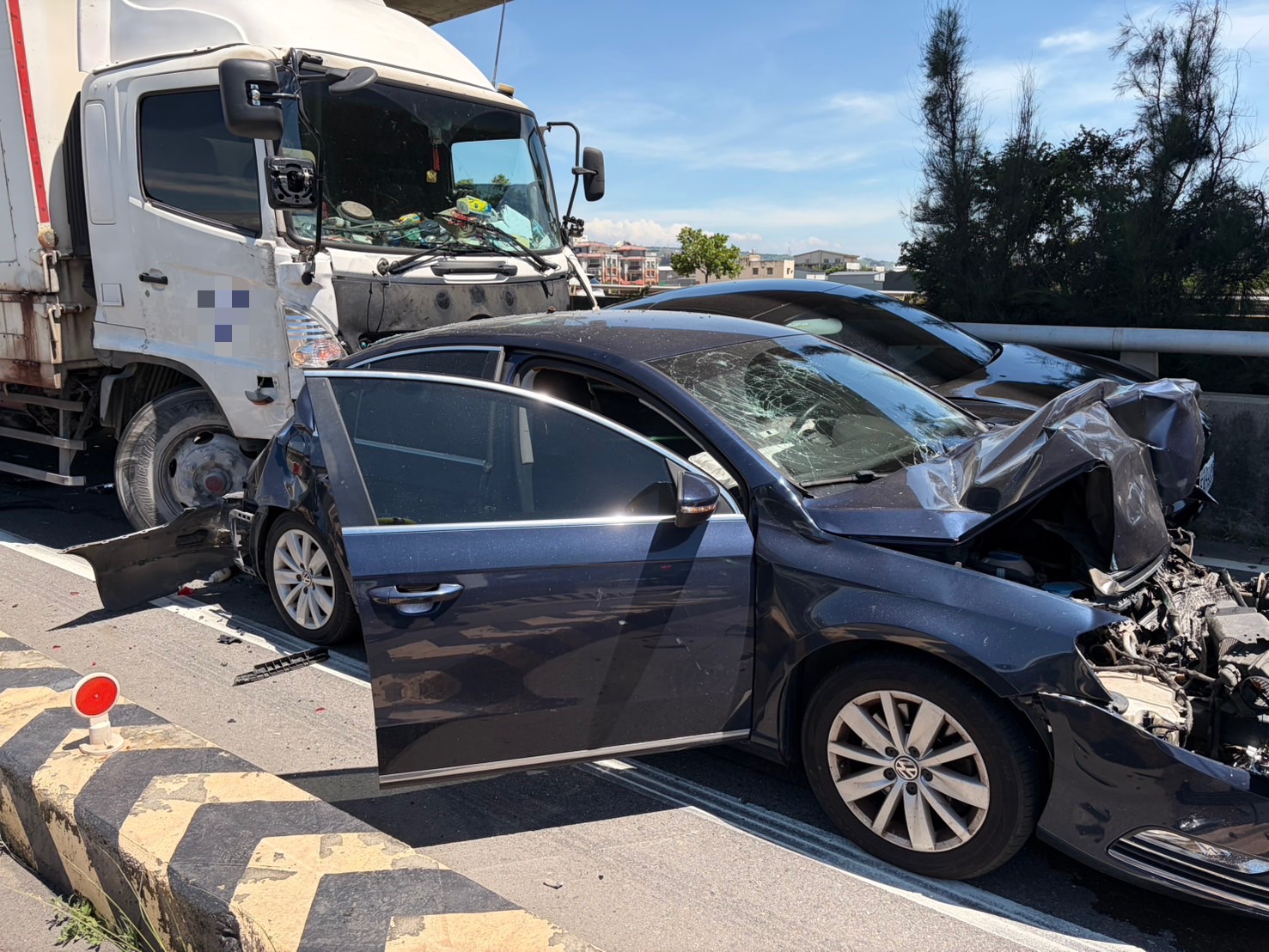 台中龍井5車事故釀6人受傷　向上路八段一度影響交通全數送醫