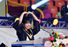 輔大韓籍畢業生代表致詞 從只會「你好」到前進APEC國際舞台