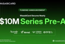 潛力獨角獸支付公司WasabiCard完成Pre-A輪融資 — 投資方包括Vernal Capital、Avenir Group、元璟資本與零一創投