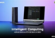技嘉 AORUS GeForce RTX™ 50 系列 AI BOX 賦予輕薄筆電桌機級算力 擴展 AI 應用生態系