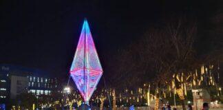 ▲燈光造景布置，歡樂聖誕節。(圖／臺中市政府文化局提供)