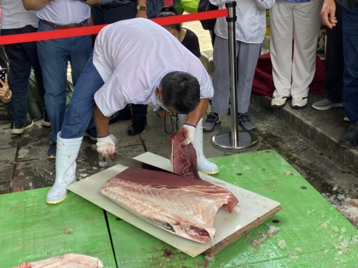 ▲大谷翔平靈感再現！淡水漁人碼頭6月6日黑鮪魚解體秀，免費品嚐頂級漁獲。（圖／主辦單位提供）