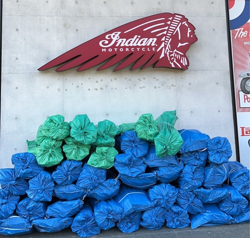 印地安美式重機連日馳援花蓮 物資直送馬太鞍與光復災區