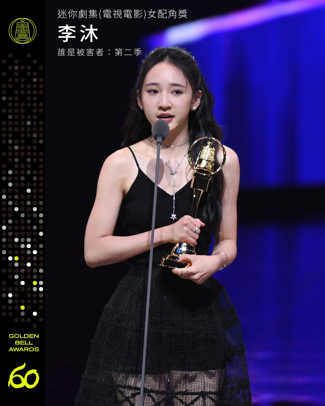 李沐獲得迷你劇集(電視電影) 女配角獎。