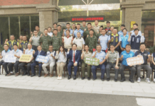 中秋前夕勞軍! 邱臣遠赴憲兵隊贈慰問金