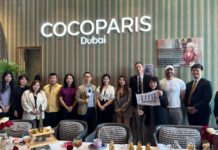 ▲研討會位於杜拜帆船酒店旁的COCOPARIS舉辦，來自東亞、中東、歐洲的品牌共同交流(圖/由ISSA提供。)