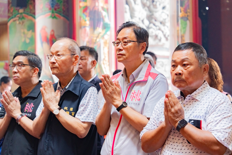 桃園鎮撫宮千秋慶典盛大舉行      張善政傳遞祝福