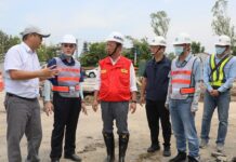 台一線嘉義水上段下陷 翁章梁二度會勘督導修復進度