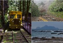 快訊/影音/太平山道路坍方延後開園 龜山島浪大持續封島