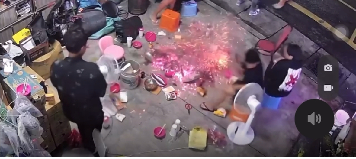 屏東男把炭火放水泥地 砰一聲驚喊:我的魷魚啦！