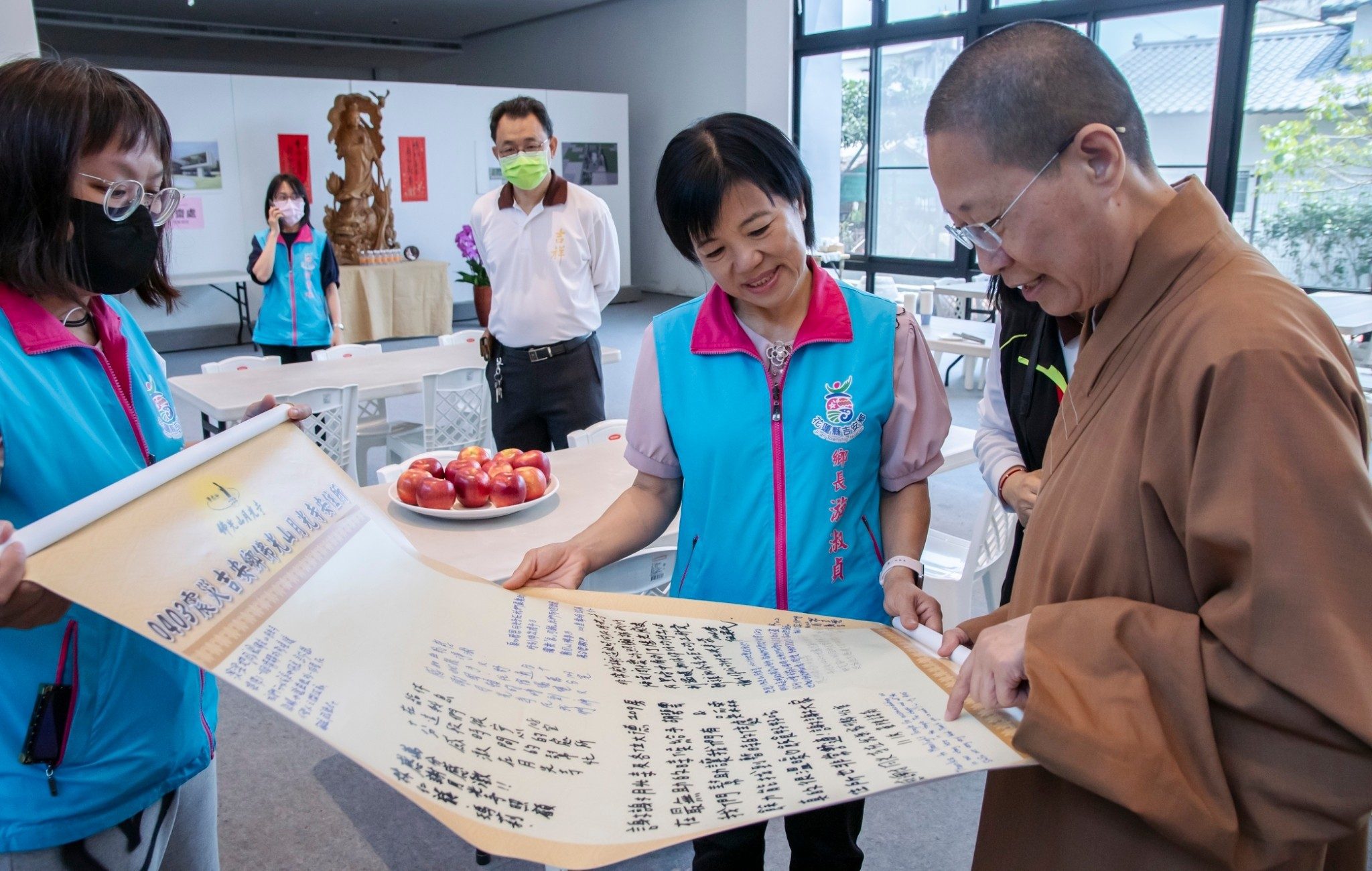 吉安月光寺災民安置收容圓滿功成  妙勳師父與志工貼心照護備受好評