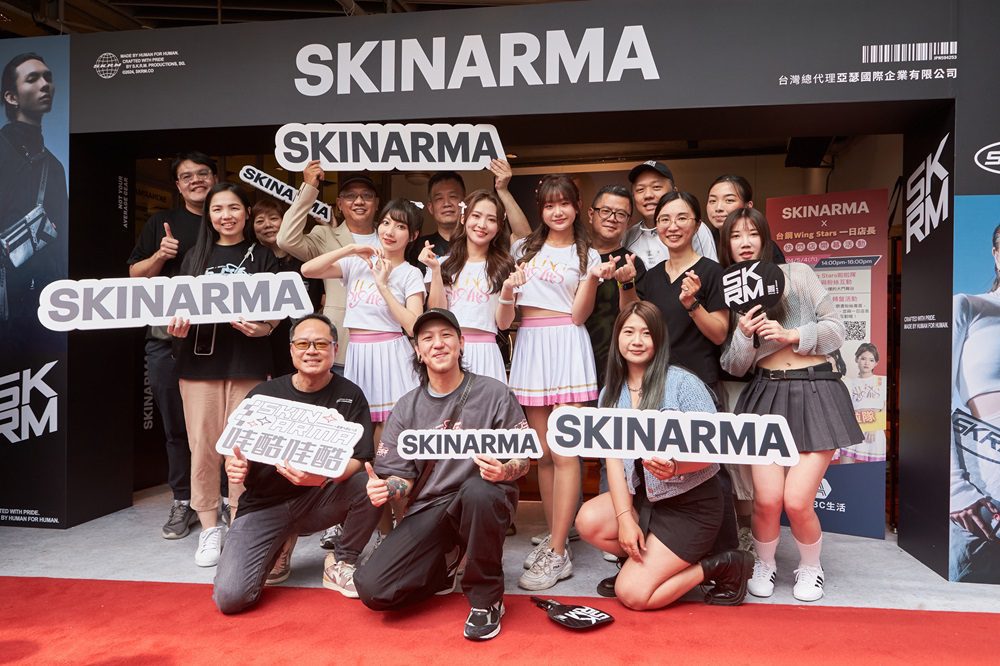 SKINARMA新光南西快閃店 台鋼Wing Stars啦啦隊閃亮站台