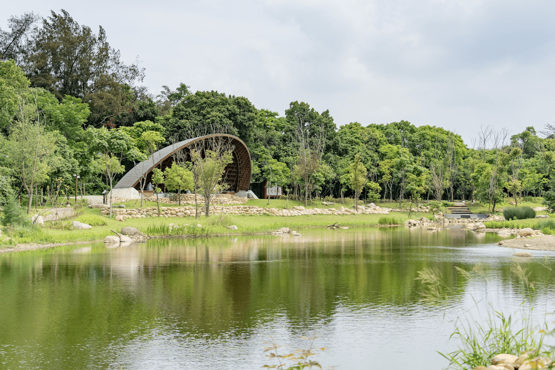 張善政鼓勵市民參與生態保育     大湳森林公園成為生態樂園