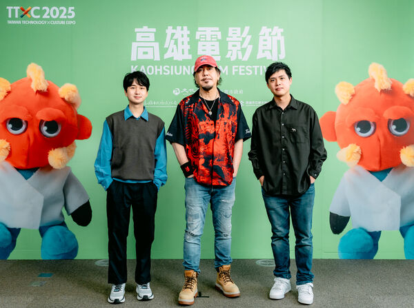 《不赦之罪》導演譚善揚、黃秋生、導演林善。(圖/高雄電影節提供)